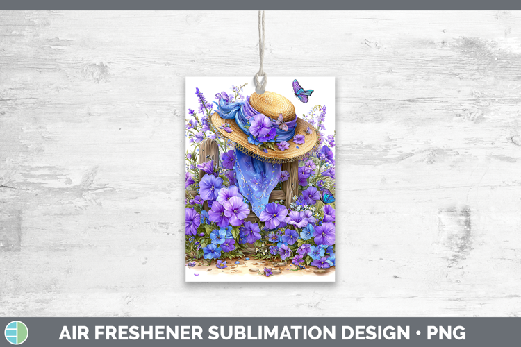 Flowers 01 Bandana Summer Periwinkle Air Freshener Sublimati