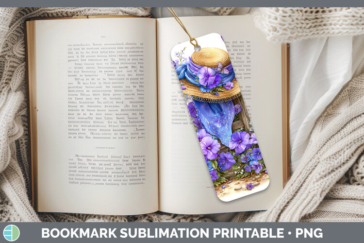 GorgeousFlowers 01 Bandana Summer Bookmark design.