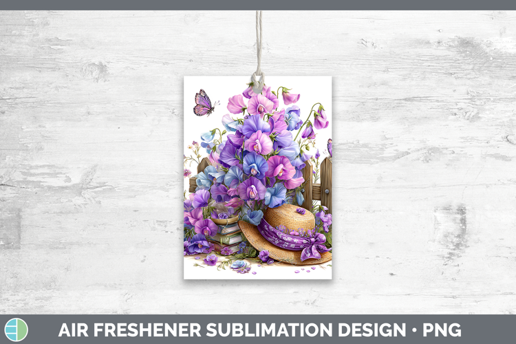 Flowers 01 Bandana Summer Sweet Pea Air Freshener Sublimatio