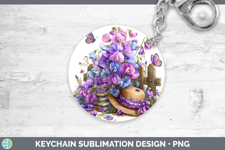 GorgeousFlowers 01 Bandana Summer Keychain design.
