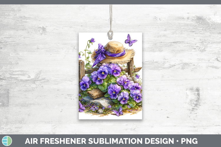 Flowers 01 Bandana Summer Violet Air Freshener Sublimation C