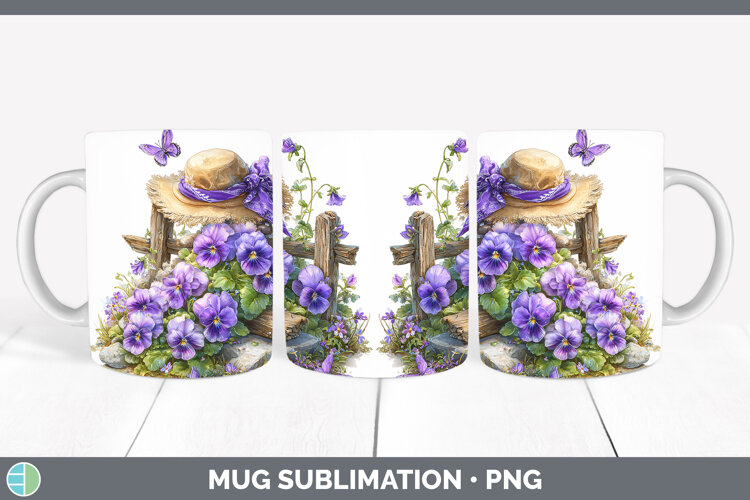 GorgeousFlowers 01 Bandana Summer Mug Wrap design.
