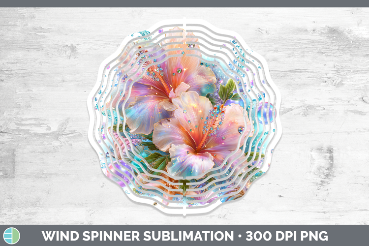 Azalea Wind Spinner Flowers 01 Beach Sublimation Spinner Des