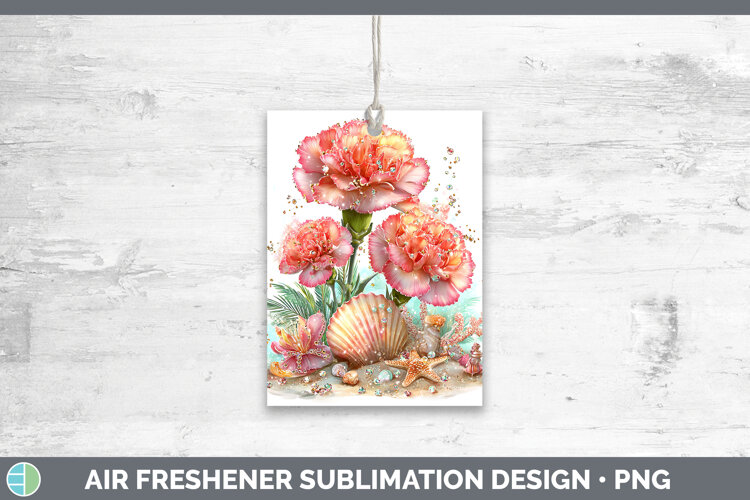 GorgeousFlowers 01 Beach Air Freshener design.
