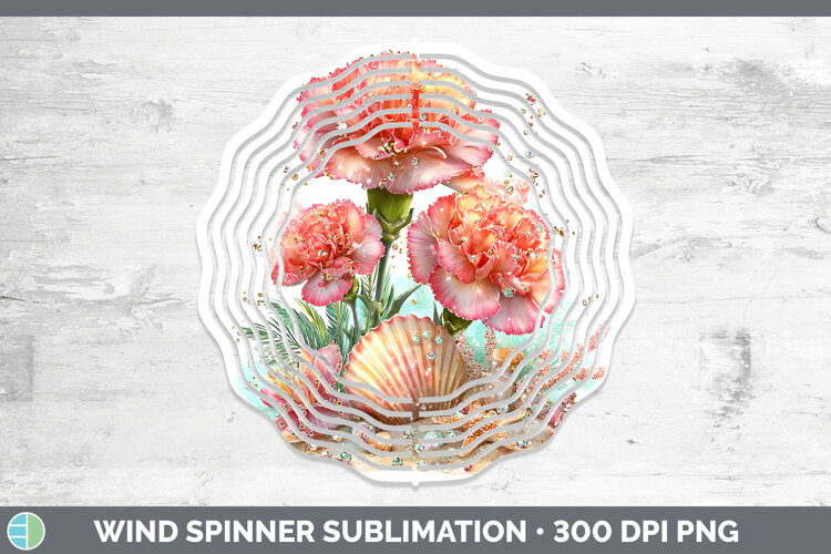 GorgeousFlowers 01 Beach Wind Spinner design.