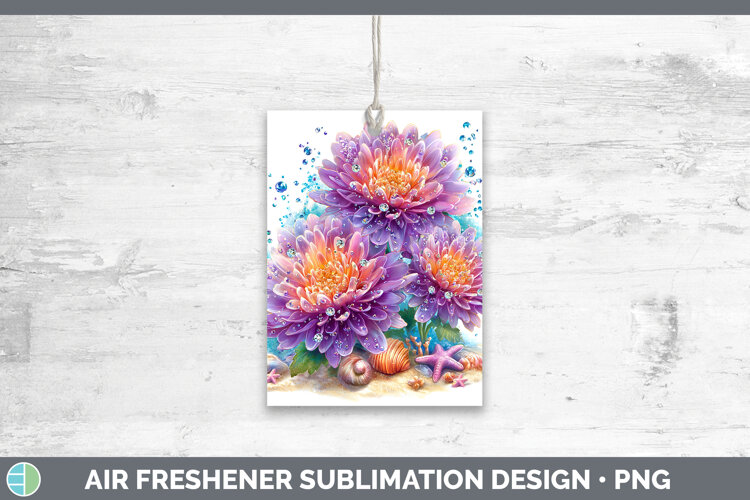 GorgeousFlowers 01 Beach Air Freshener design.