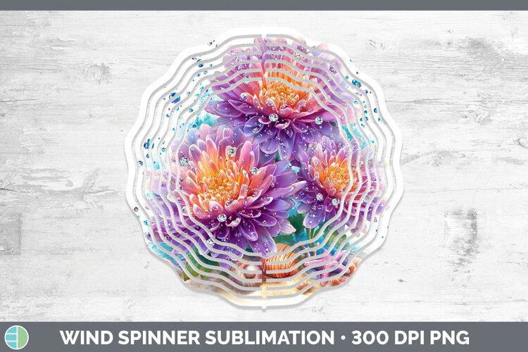 GorgeousFlowers 01 Beach Wind Spinner design.