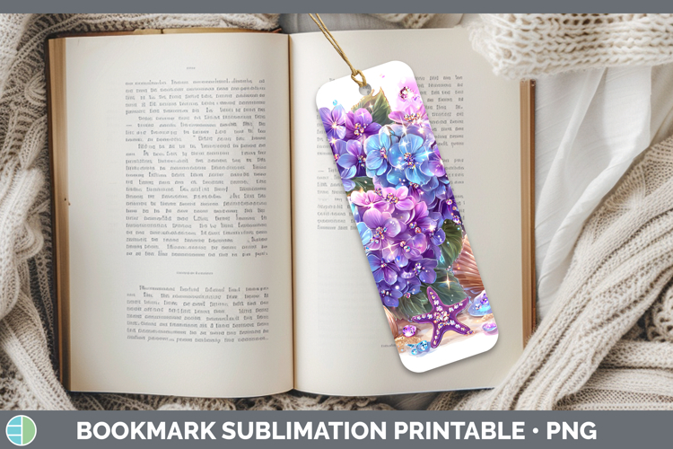 GorgeousFlowers 01 Beach Bookmark design.