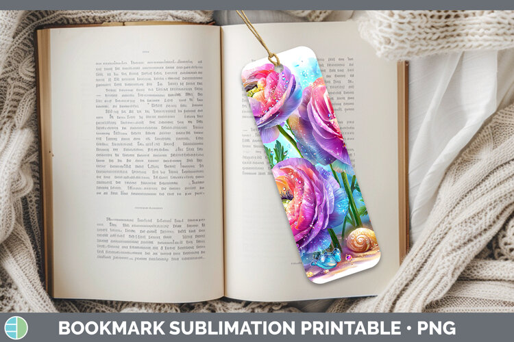 GorgeousFlowers 01 Beach Bookmark design.