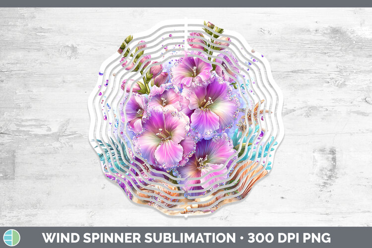 GorgeousFlowers 01 Beach Wind Spinner design.