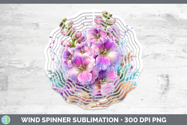 Snapdragon Wind Spinner Flowers 01 Beach Sublimation Spinner