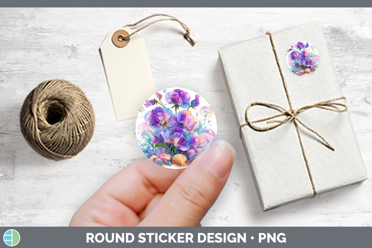 GorgeousFlowers 01 Beach Stickers design.