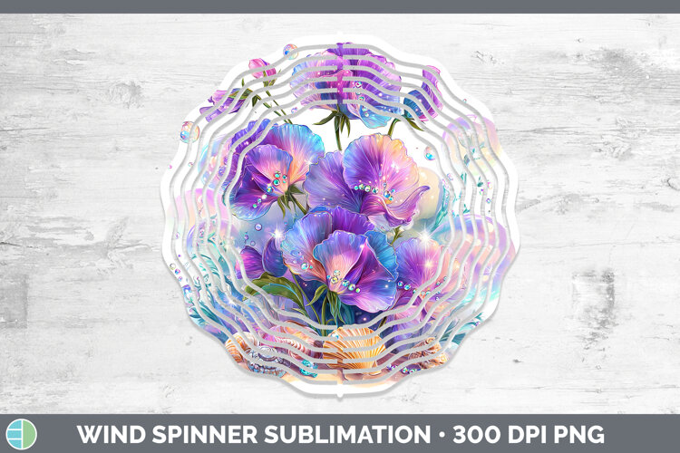 GorgeousFlowers 01 Beach Wind Spinner design.