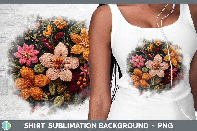 Flowers 01 Embroider Azalea Shirt Sublimation Sublimation Ba