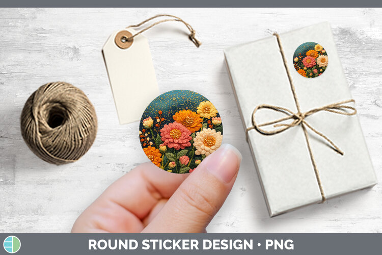 GorgeousFlowers 01 Embroider Stickers design.