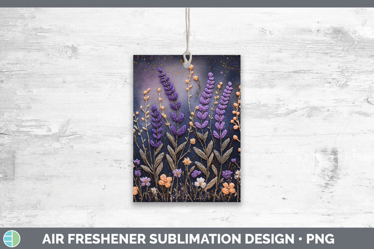 GorgeousFlowers 01 Embroider Air Freshener design.