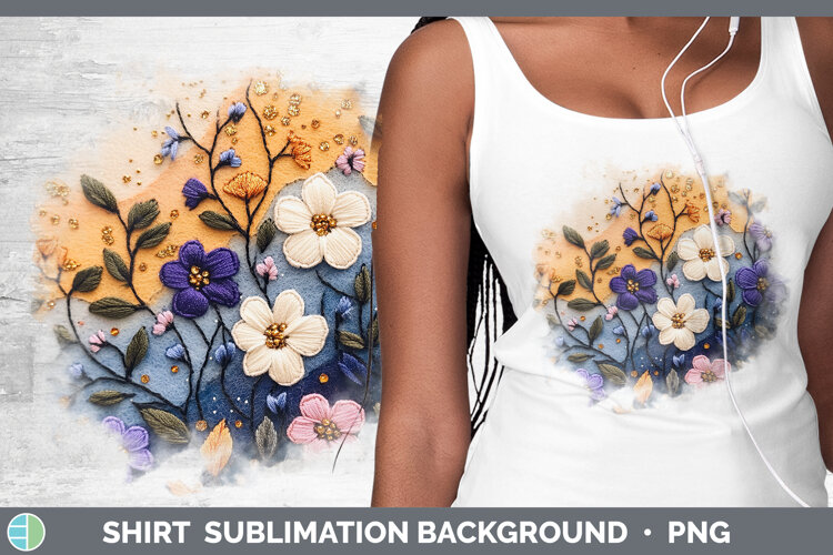 GorgeousFlowers 01 Embroider Shirt design.