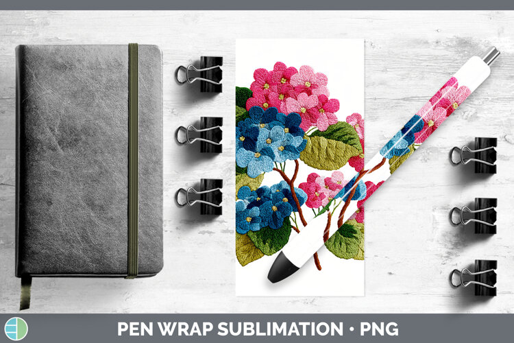 GorgeousFlowers 01 Embroidery Pen Wrap design.
