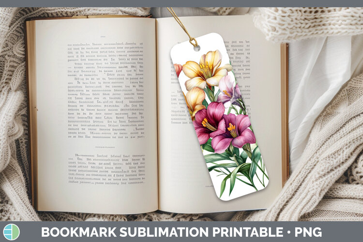 GorgeousFlowers 01 Bookmark design.