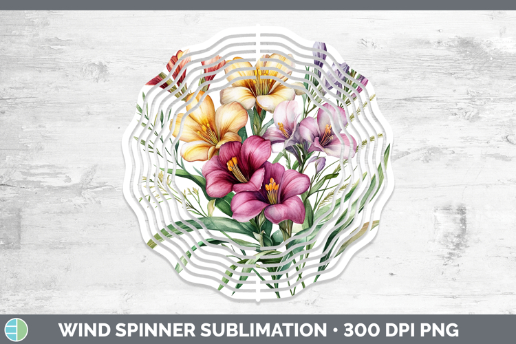 GorgeousFlowers 01 Wind Spinner design.