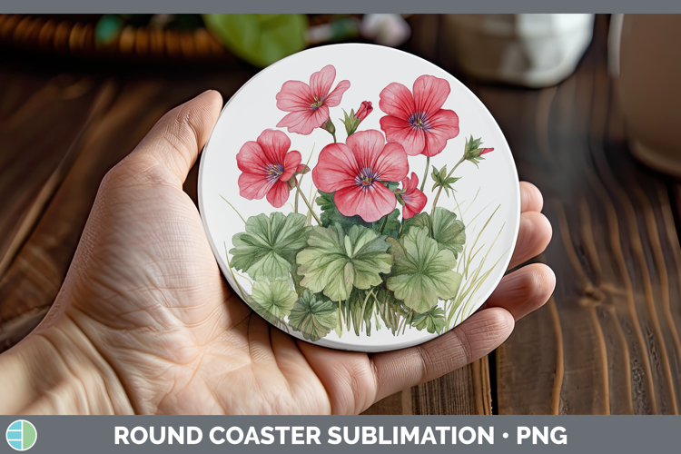 GorgeousFlowers 01 Round Coaster design.