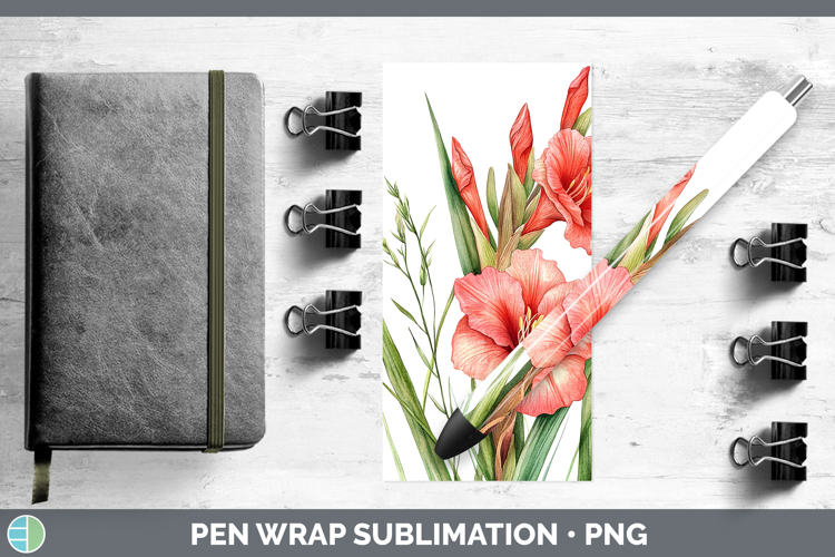 GorgeousFlowers 01 Pen Wrap design.