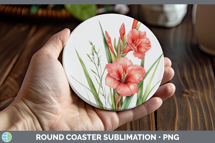 GorgeousFlowers 01 Round Coaster design.