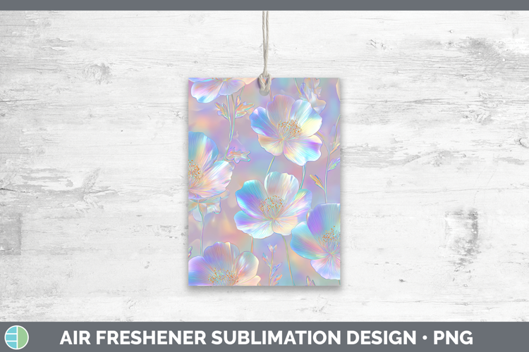 Buttercup Flowers 01 Holographic Air Freshener Sublimation D