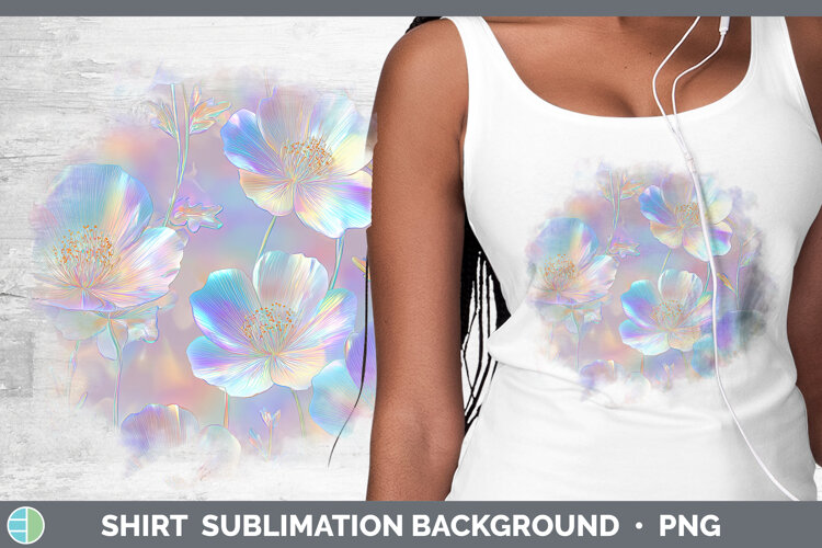 GorgeousFlowers 01 Holographic Shirt design.