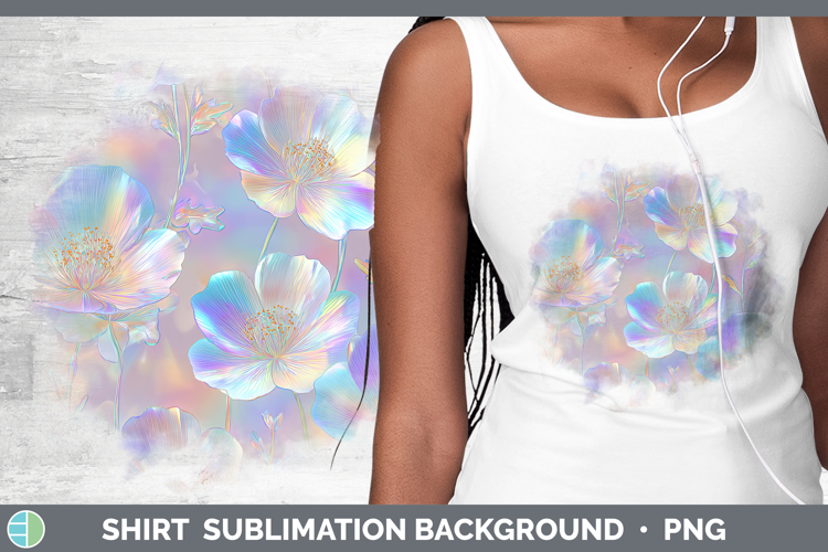 Buttercup Flowers 01 Holographic Shirt Sublimation Design