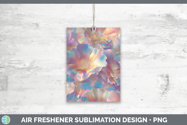 Carnation Flowers 01 Holographic Air Freshener Sublimation D
