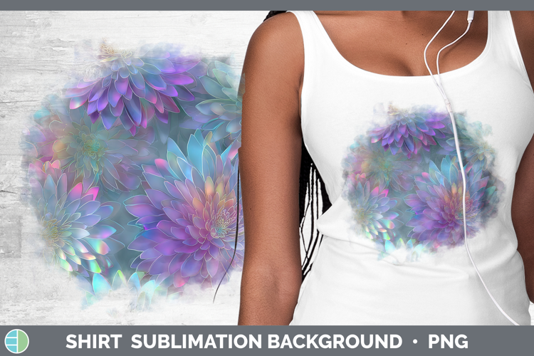 Chrysanthemum Flowers 01 Holographic Shirt Sublimation Desig