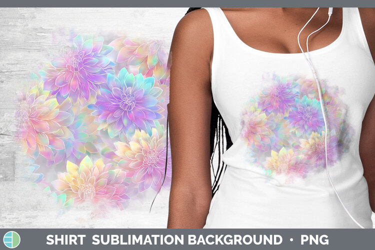 GorgeousFlowers 01 Holographic Shirt design.