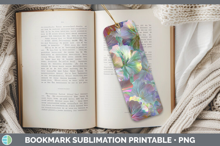 GorgeousFlowers 01 Holographic Bookmark design.