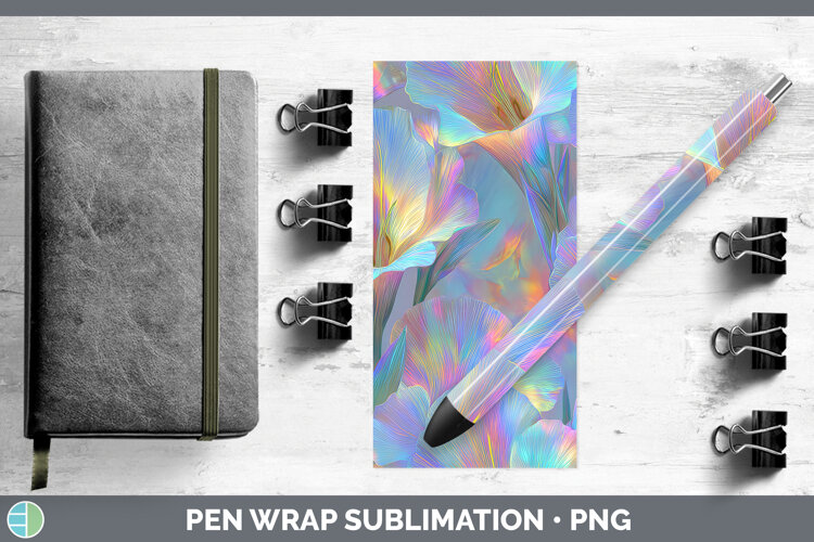 GorgeousFlowers 01 Holographic Pen Wrap design.