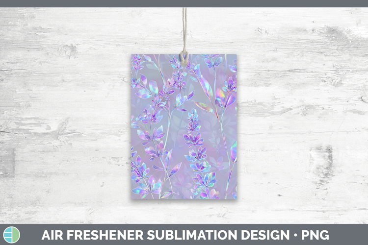 Lavender Flowers 01 Holographic Air Freshener Sublimation De
