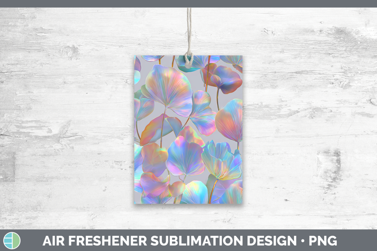 Orchid Flowers 01 Holographic Air Freshener Sublimation Desi