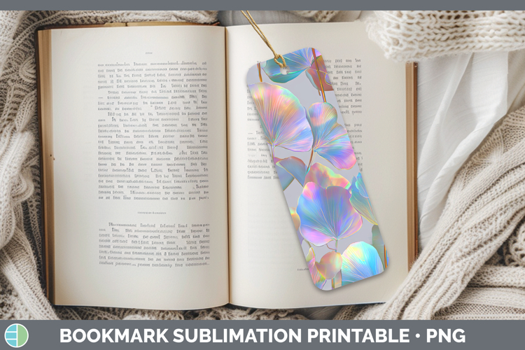 Orchid Flowers 01 Holographic Bookmark Sublimation Design