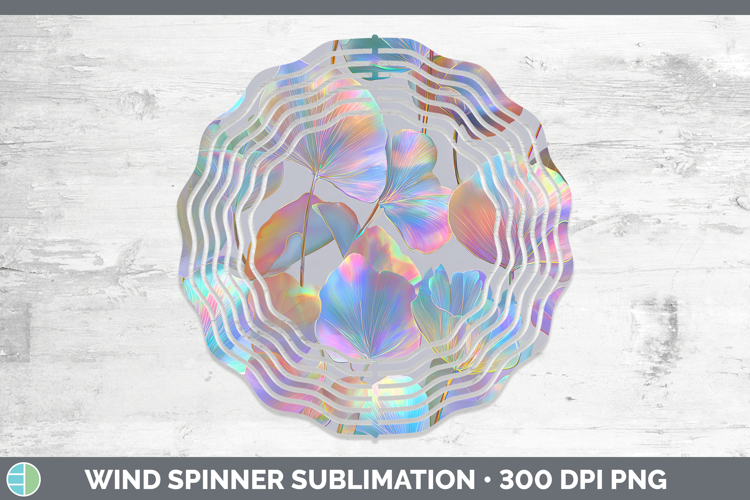 Orchid Flowers 01 Holographic Wind Spinner Sublimation Desig
