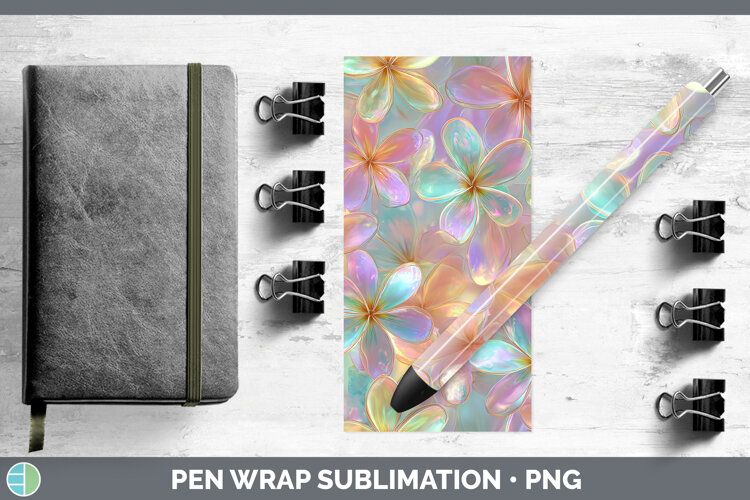 GorgeousFlowers 01 Holographic Pen Wrap design.