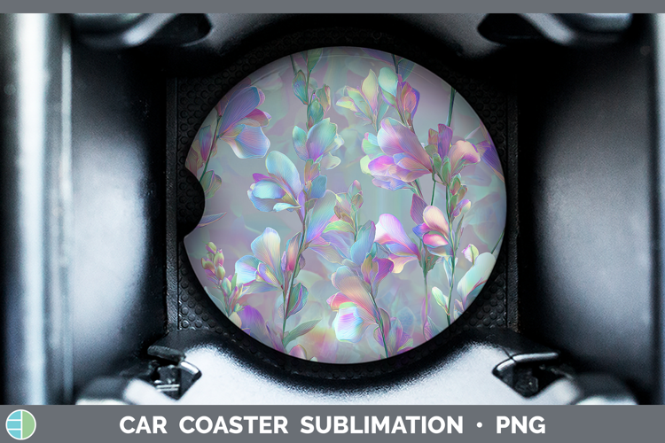 Snapdragon Flowers 01 Holographic Car Coaster Sublimation De