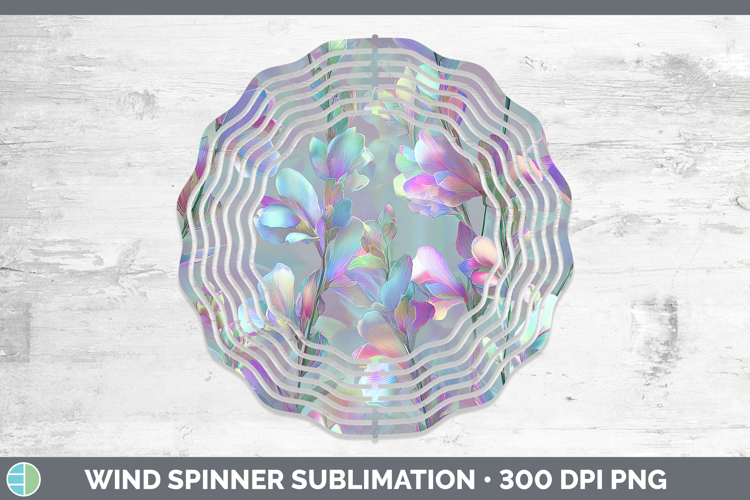 Snapdragon Flowers 01 Holographic Wind Spinner Sublimation D