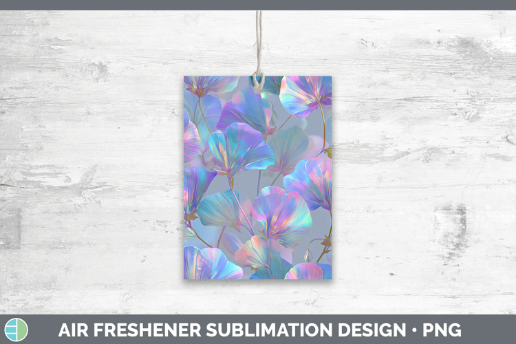 Sweet Pea Flowers 01 Holographic Air Freshener Sublimation D
