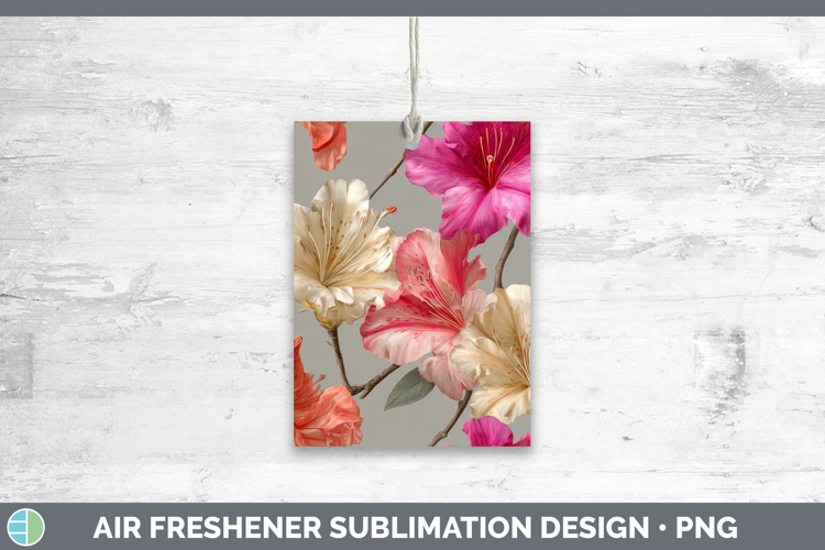 Azalea Air Freshener Flowers 01 Pretty Sublimation Car Fresh