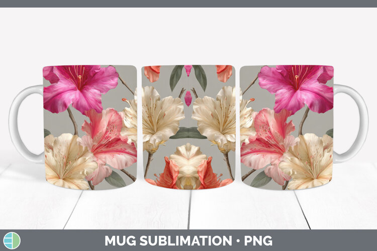 GorgeousFlowers 01 Pretty Mug Wrap design.