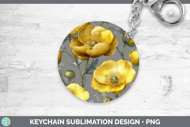 GorgeousFlowers 01 Pretty Keychain design.