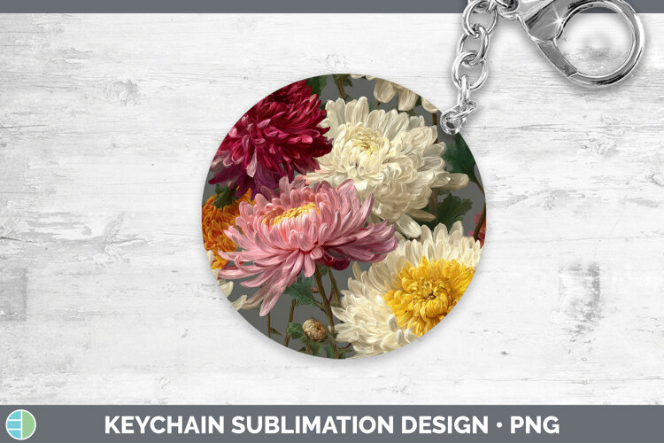 GorgeousFlowers 01 Pretty Keychain design.