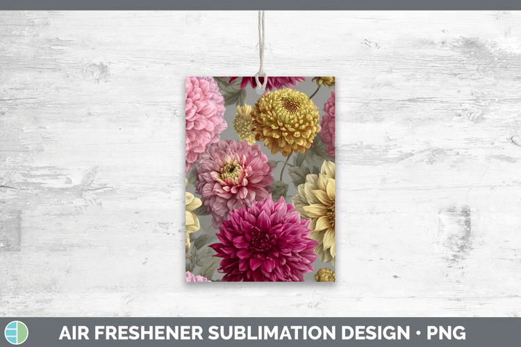 Dahlia Air Freshener Flowers 01 Pretty Sublimation Car Fresh