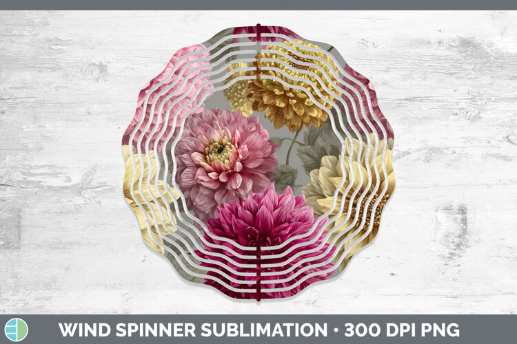 GorgeousFlowers 01 Pretty Wind Spinner design.