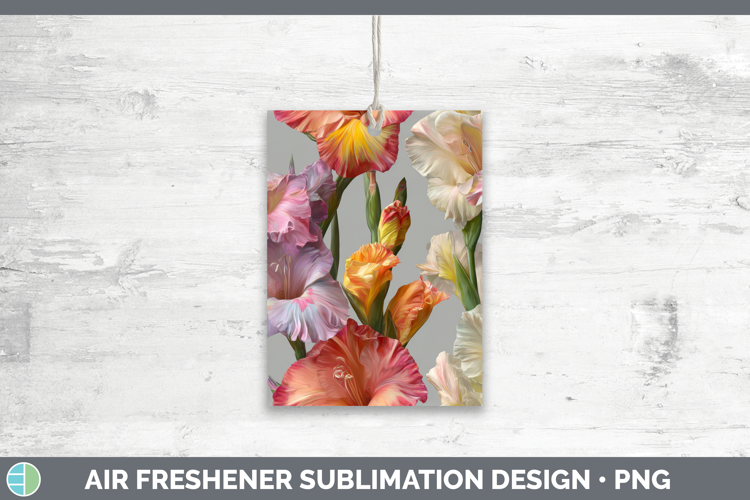 Gladiolus Air Freshener Flowers 01 Pretty Sublimation Car Fr